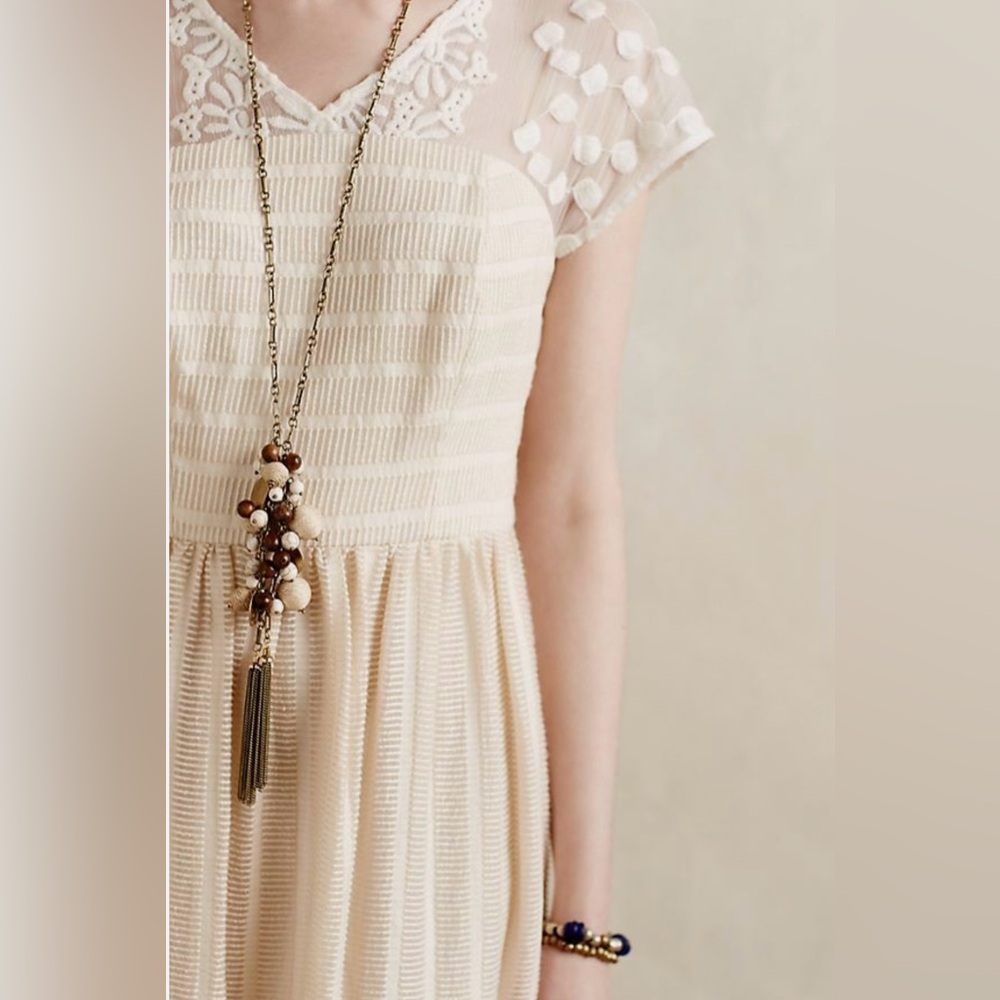 Moulinette Soeurs POEMA Cream Dress NWT - Picture 2 of 15